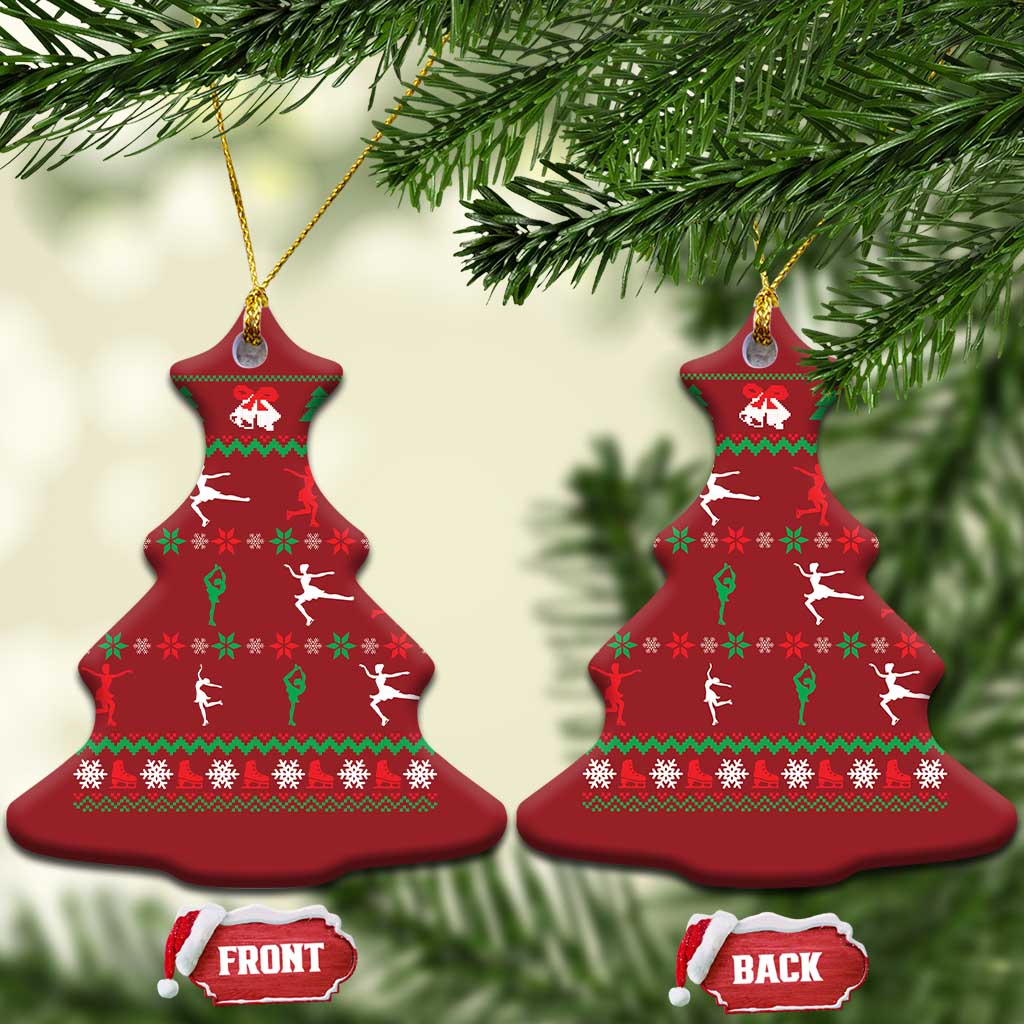 Funny Xmas Figure Ice Skating Skater Christmas Ornament TS11