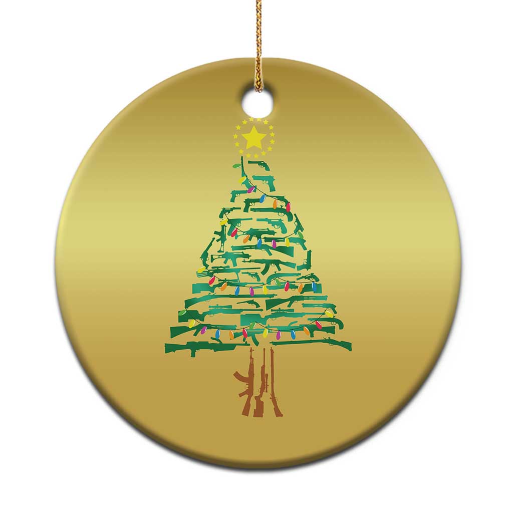 Xmas Gun Christmas Ornament Xmas Tree 2nd Amendment Star TS11