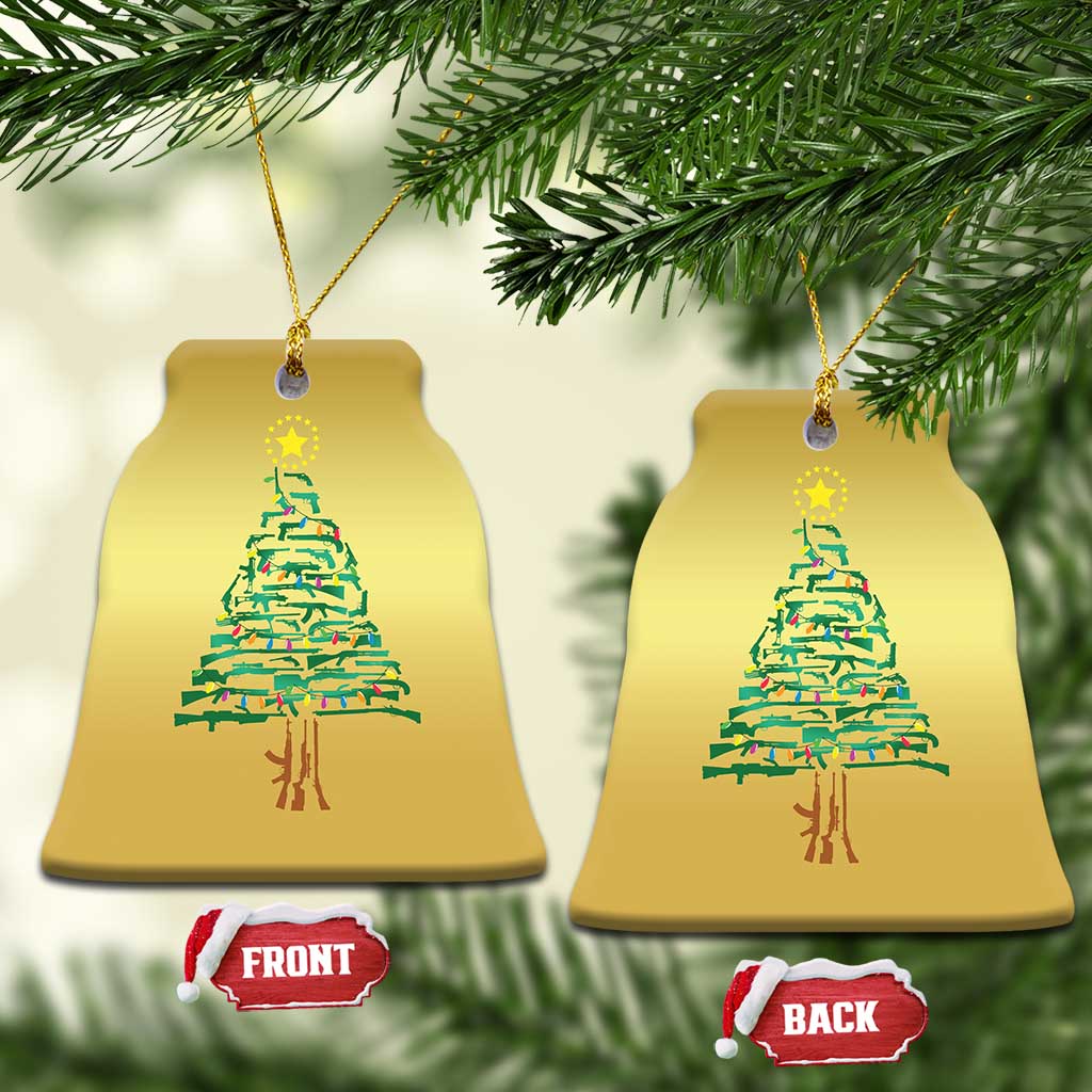 Xmas Gun Christmas Ornament Xmas Tree 2nd Amendment Star TS11