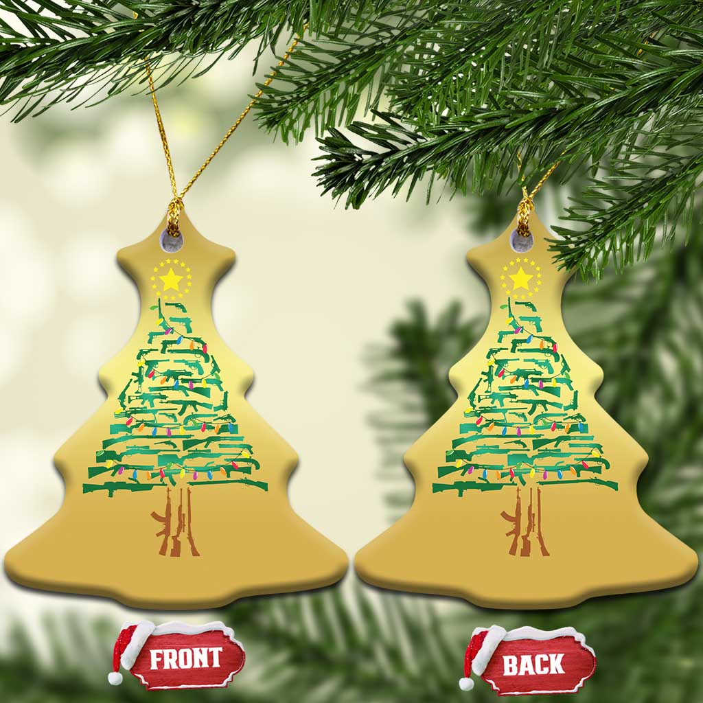 Xmas Gun Christmas Ornament Xmas Tree 2nd Amendment Star TS11