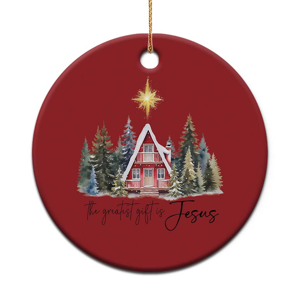 Christian Xmas Christmas Ornament The Greatest Gift Is Jesus Star Of Bethlehem TS11