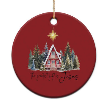 Christian Xmas Christmas Ornament The Greatest Gift Is Jesus Star Of Bethlehem TS11