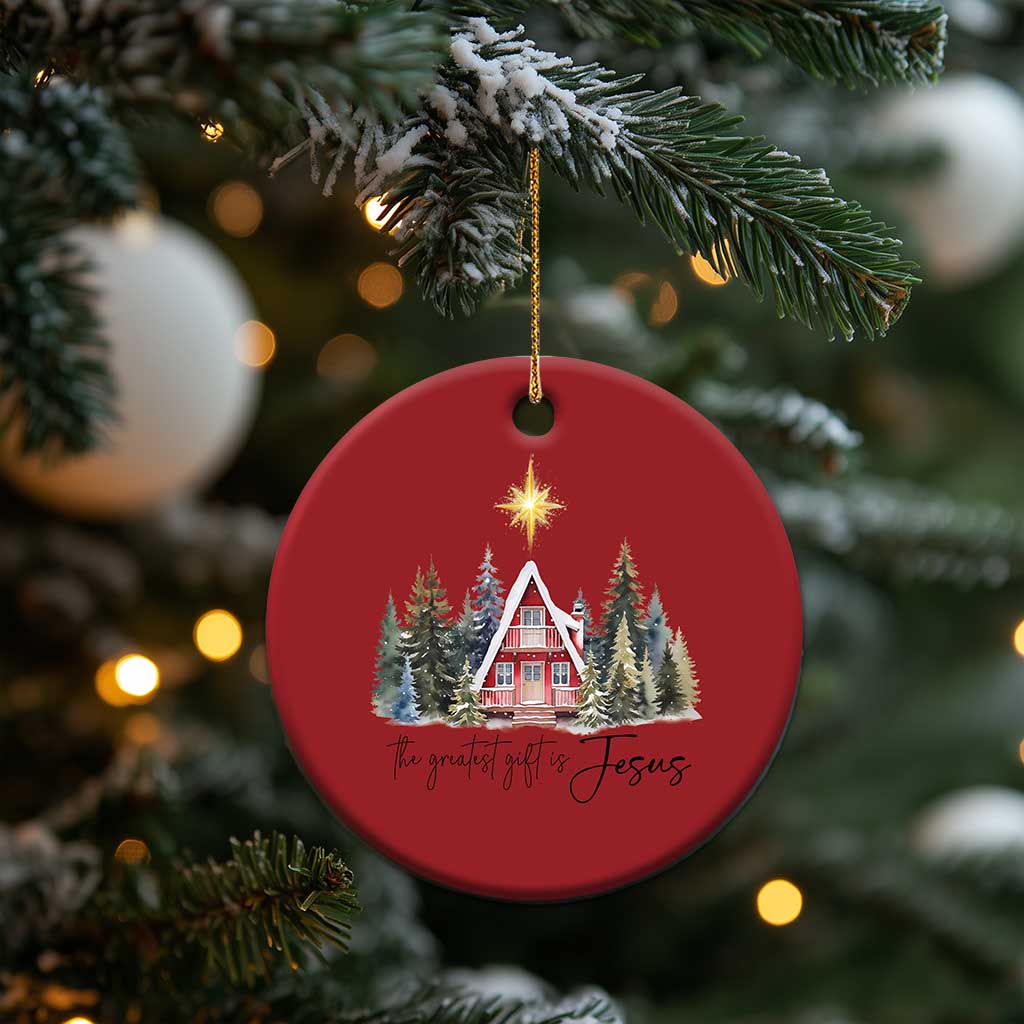 Christian Xmas Christmas Ornament The Greatest Gift Is Jesus Star Of Bethlehem TS11