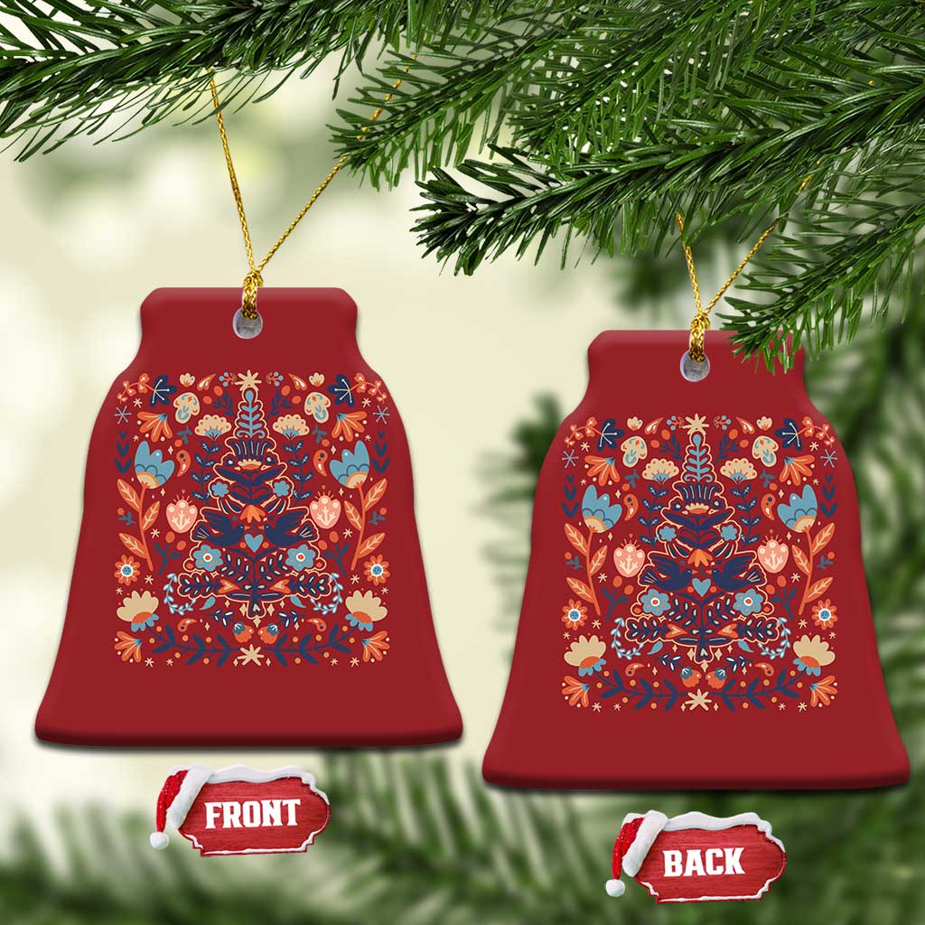 Norwegian Xmas Scandinavian Yule Xmas Tree Folk Art Winter Solstice Christmas Ornament TS11