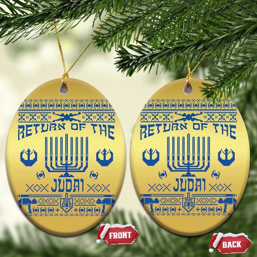 Hanukkah Holiday Christmas Ornament Return Of The Judai Chanukah Jewish Festival TS11