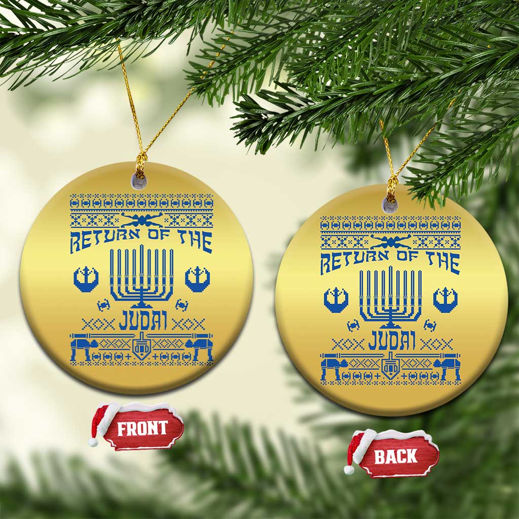 Hanukkah Holiday Christmas Ornament Return Of The Judai Chanukah Jewish Festival TS11