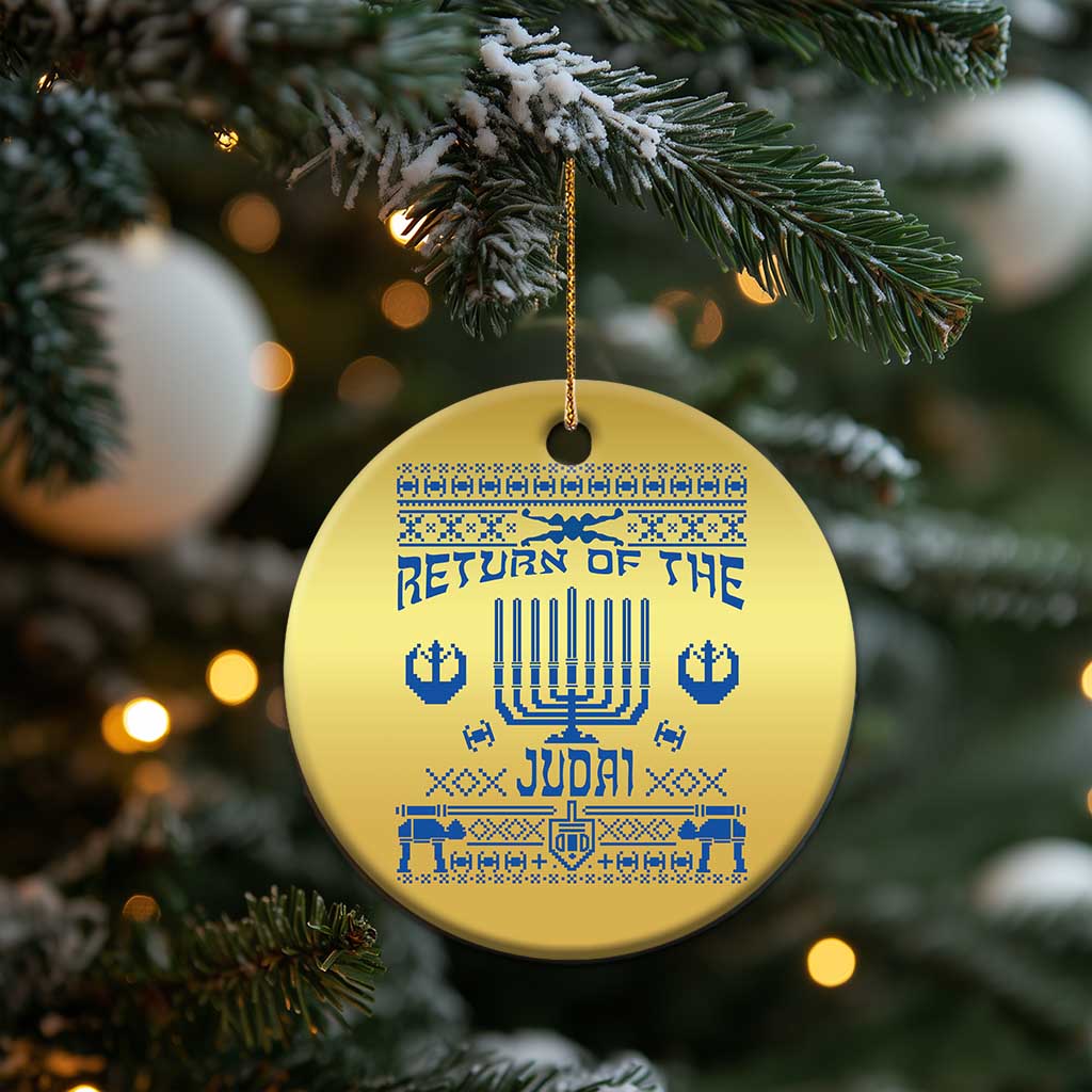 Hanukkah Holiday Christmas Ornament Return Of The Judai Chanukah Jewish Festival TS11