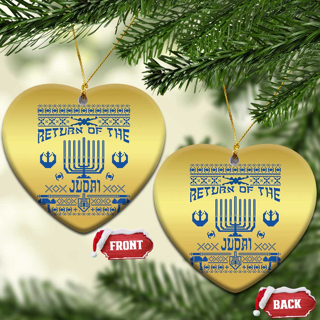Hanukkah Holiday Christmas Ornament Return Of The Judai Chanukah Jewish Festival TS11