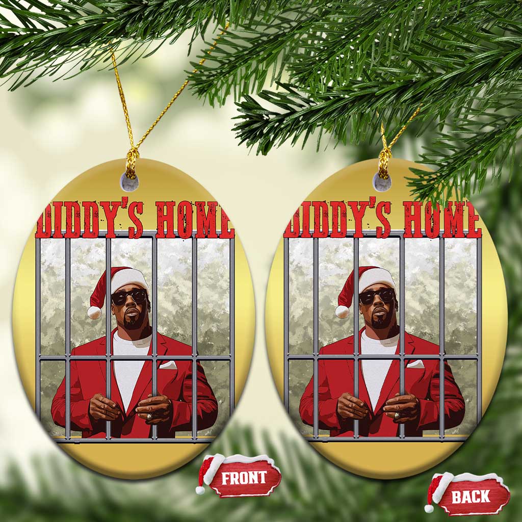 Funny Dirty Xmas Santa Diddy's Home Christmas Ornament TS11