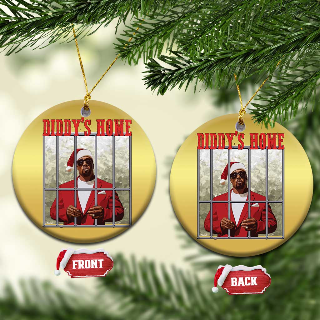 Funny Dirty Xmas Santa Diddy's Home Christmas Ornament TS11