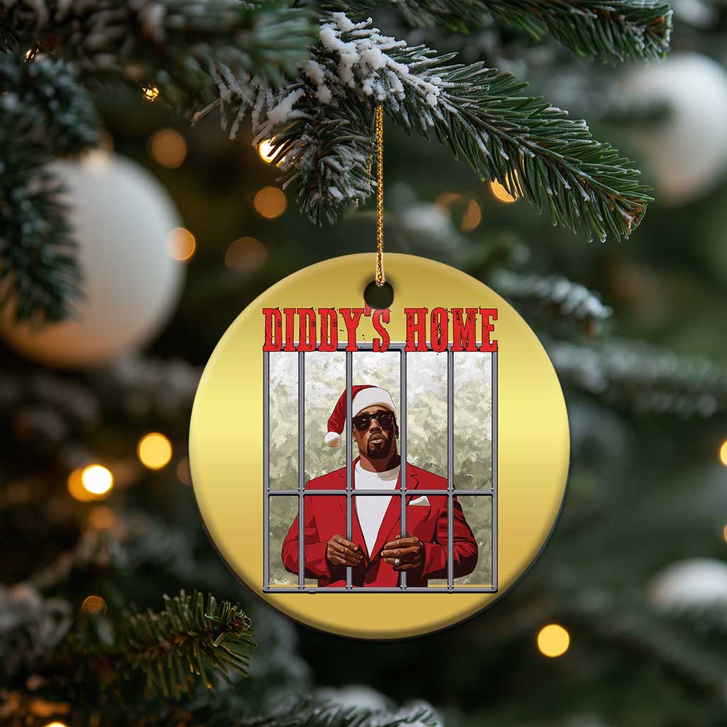Funny Dirty Xmas Santa Diddy's Home Christmas Ornament TS11