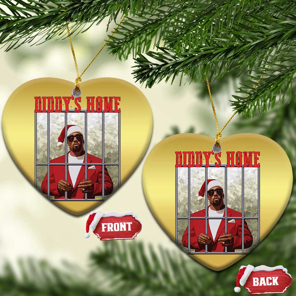 Funny Dirty Xmas Santa Diddy's Home Christmas Ornament TS11