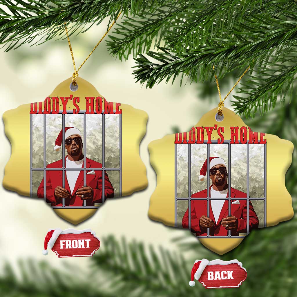 Funny Dirty Xmas Santa Diddy's Home Christmas Ornament TS11