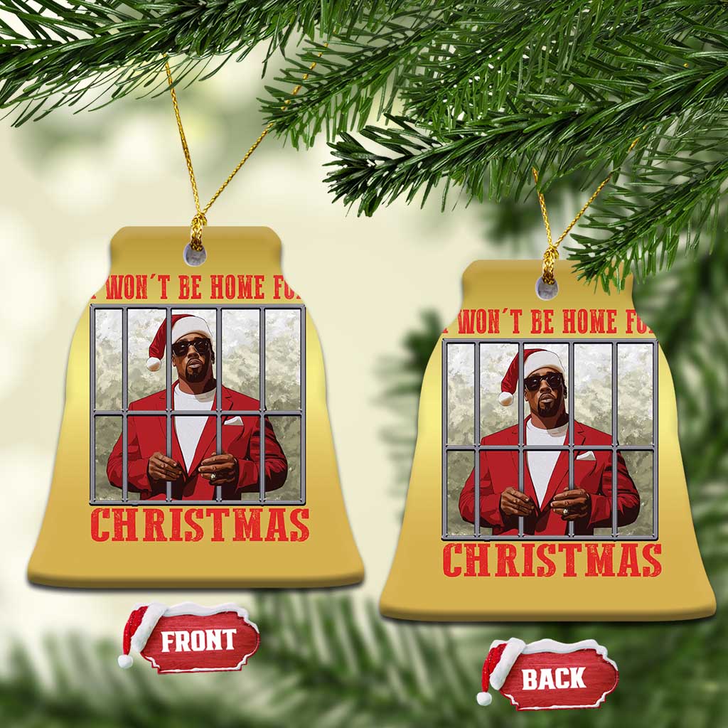 Funny Santa Diddy Xmas Christmas Ornament I Won't Be Home For Xmas TS11