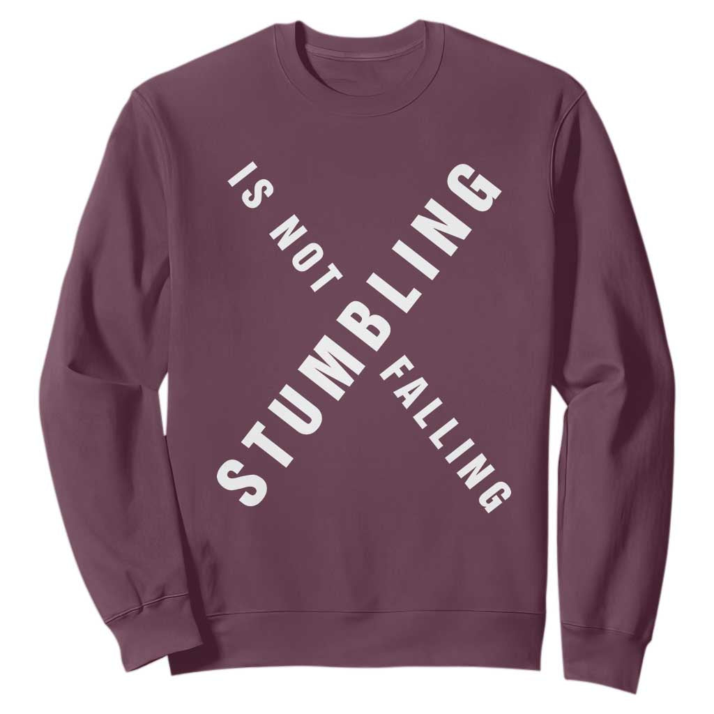 Malcolm X Stumbling Is Not Falling Sweatshirt Black History Month African American Pride TS11