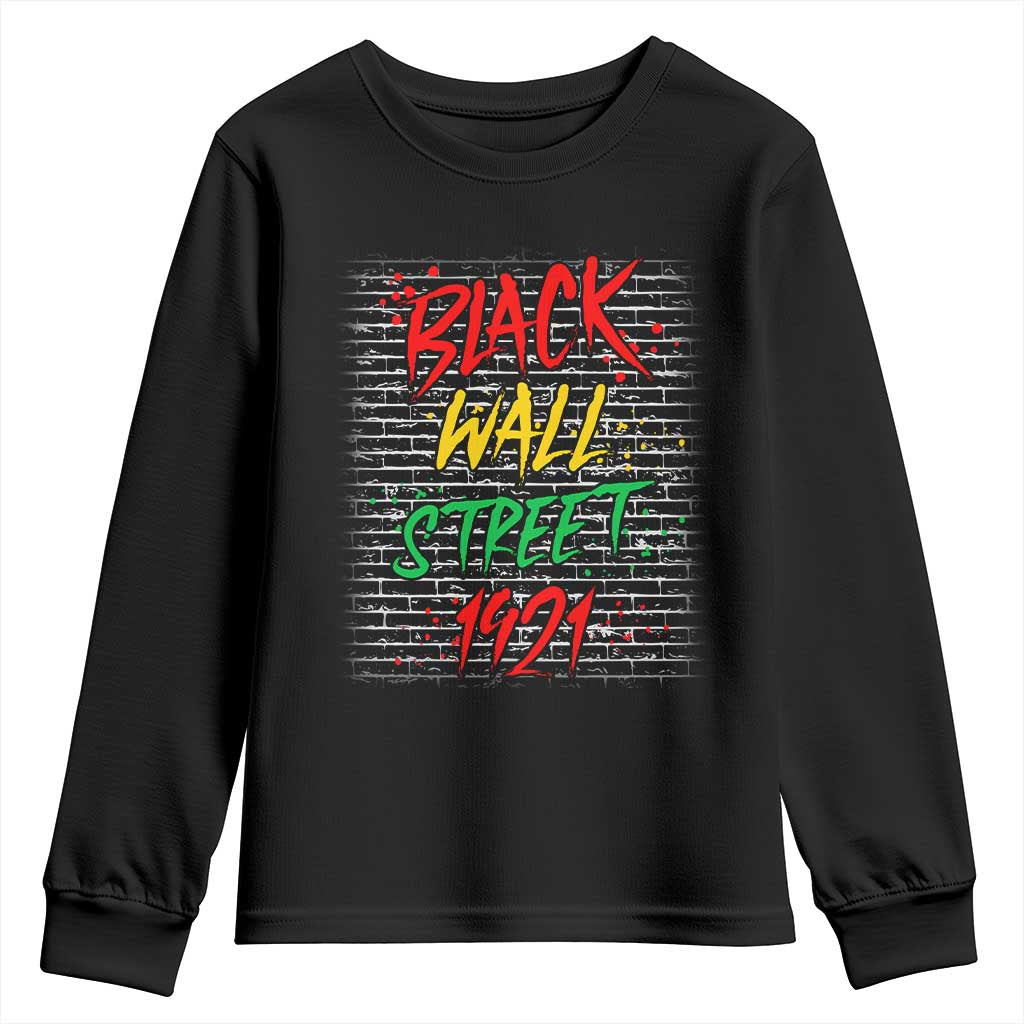 Black Wall Street 1921 Youth Sweatshirt Tulsa Oklahoma Black History TS11