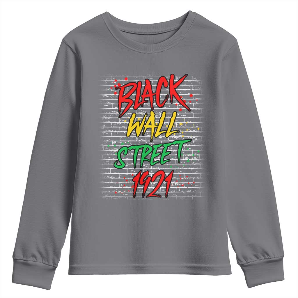 Black Wall Street 1921 Youth Sweatshirt Tulsa Oklahoma Black History TS11