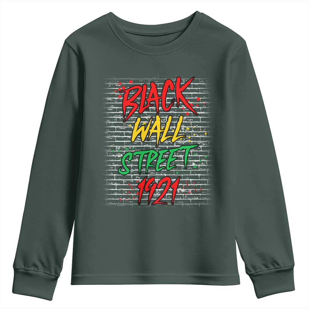 Black Wall Street 1921 Youth Sweatshirt Tulsa Oklahoma Black History TS11