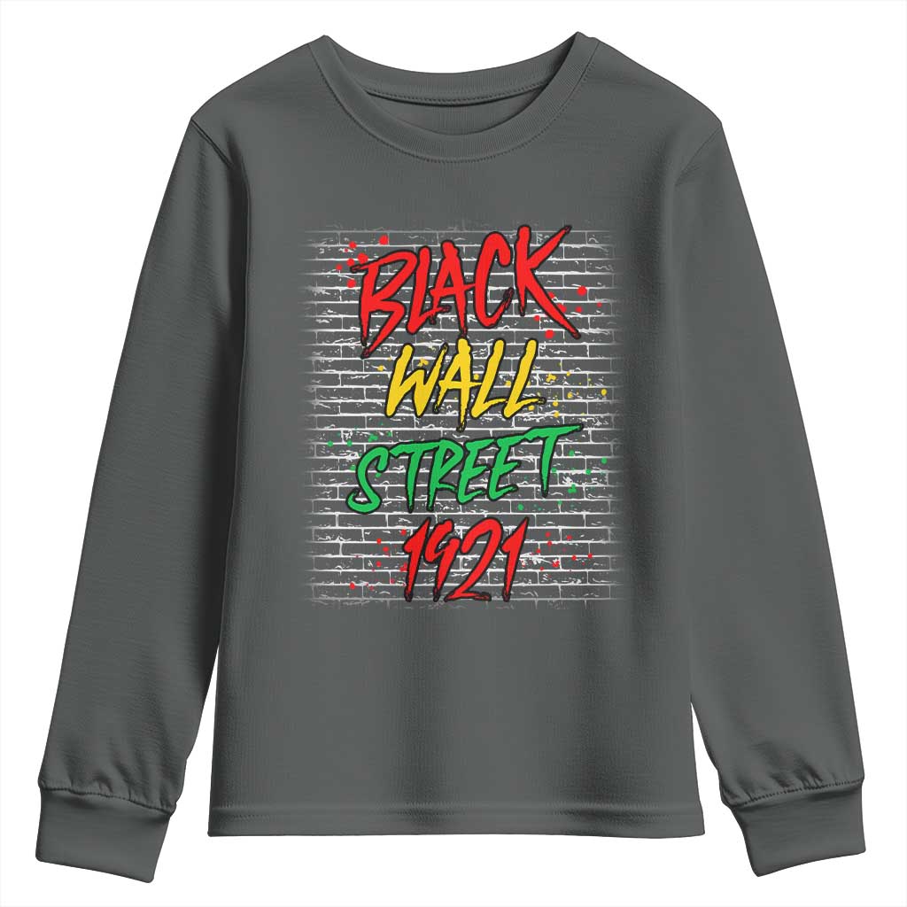Black Wall Street 1921 Youth Sweatshirt Tulsa Oklahoma Black History TS11