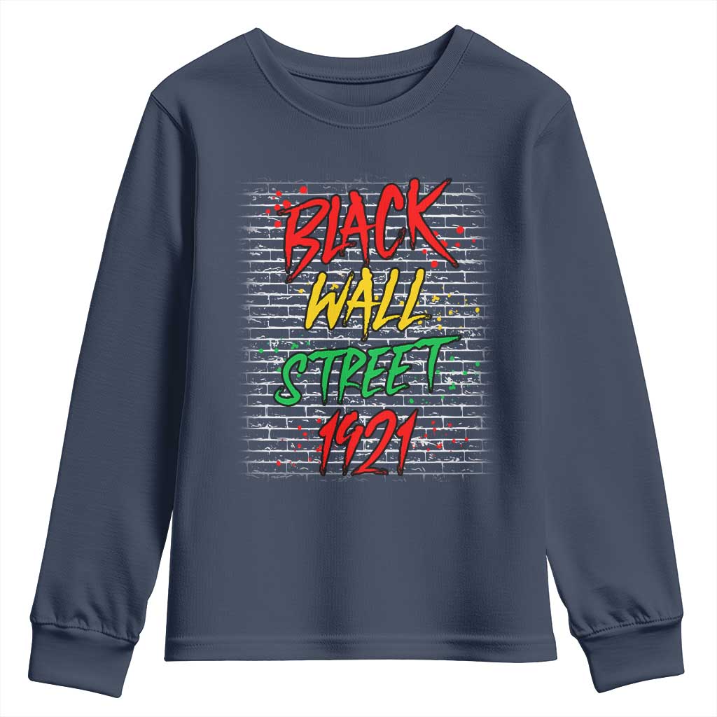 Black Wall Street 1921 Youth Sweatshirt Tulsa Oklahoma Black History TS11