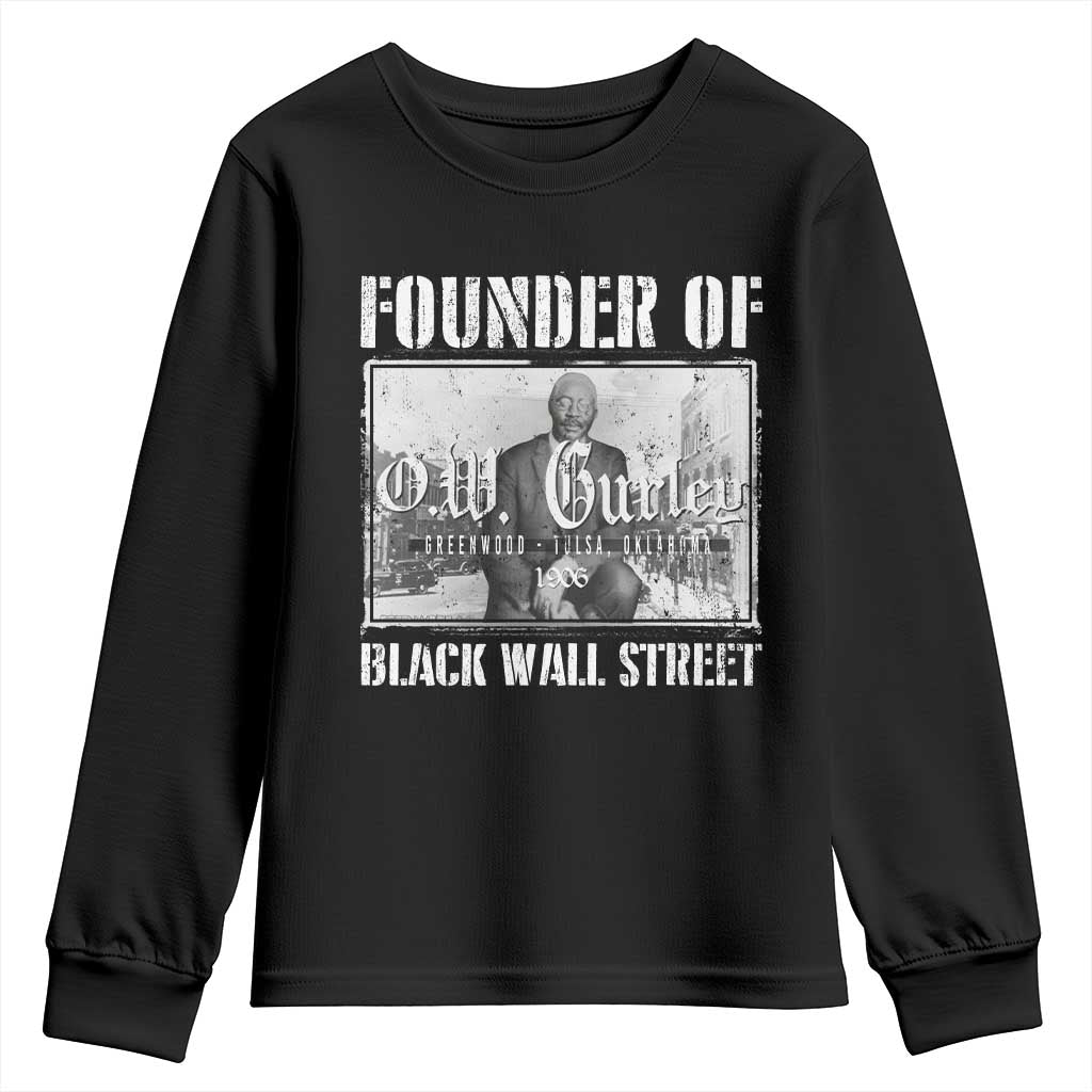 Founder Of Black Wall Street O.W. Gurley Youth Sweatshirt Black History Month African American Heritage TS11