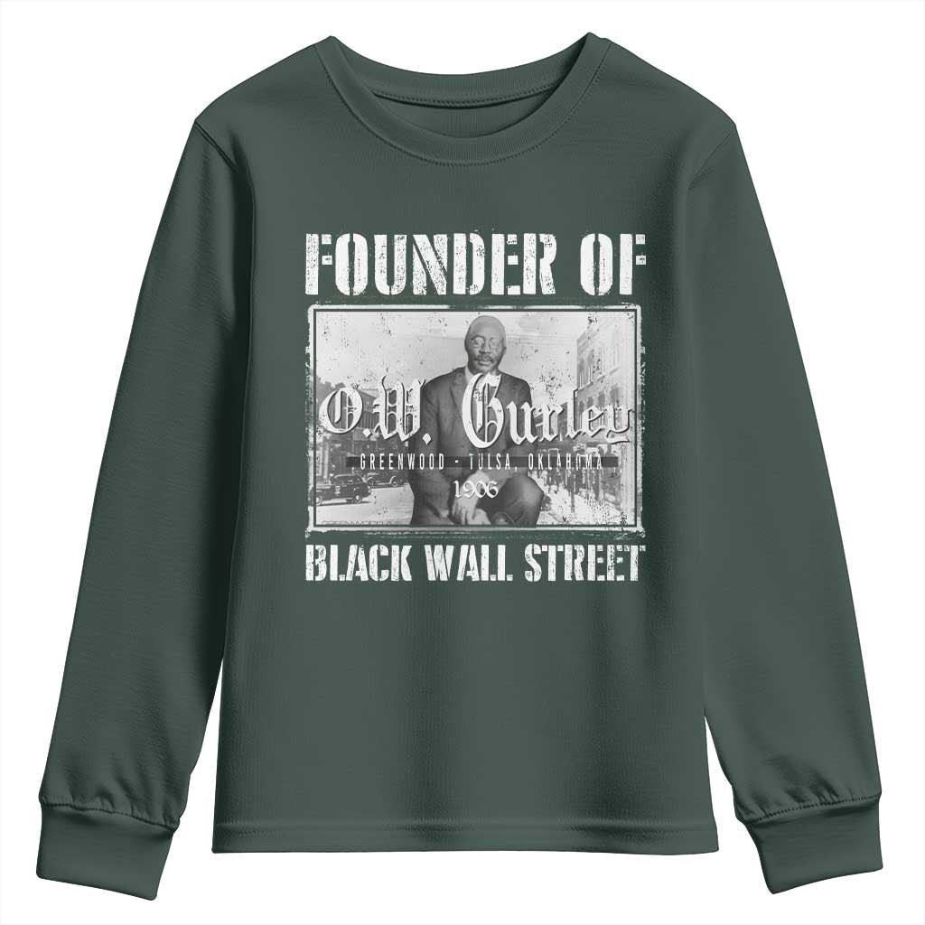 Founder Of Black Wall Street O.W. Gurley Youth Sweatshirt Black History Month African American Heritage TS11
