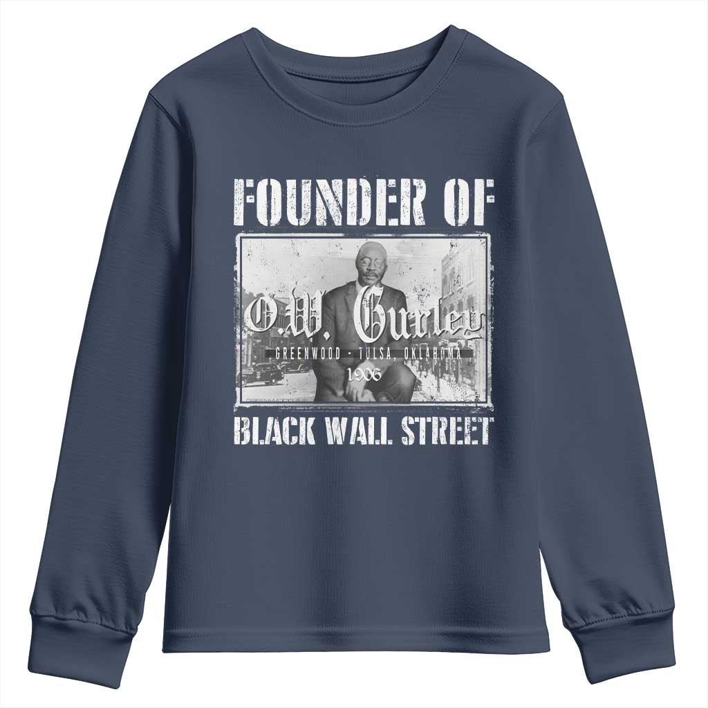 Founder Of Black Wall Street O.W. Gurley Youth Sweatshirt Black History Month African American Heritage TS11