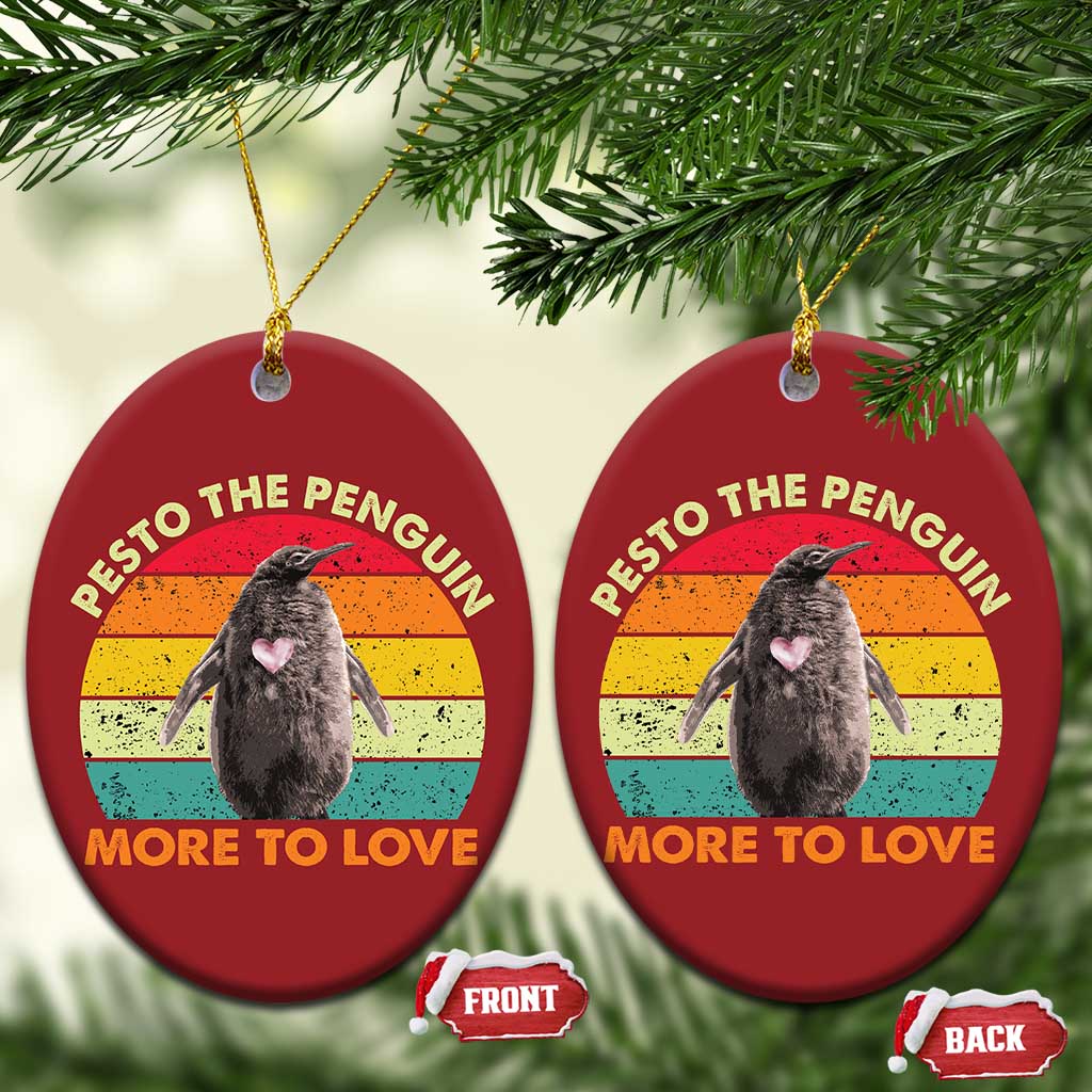 Pesto The Penguin Christmas Ornament More To Love Vintage Sunset Retro TS11