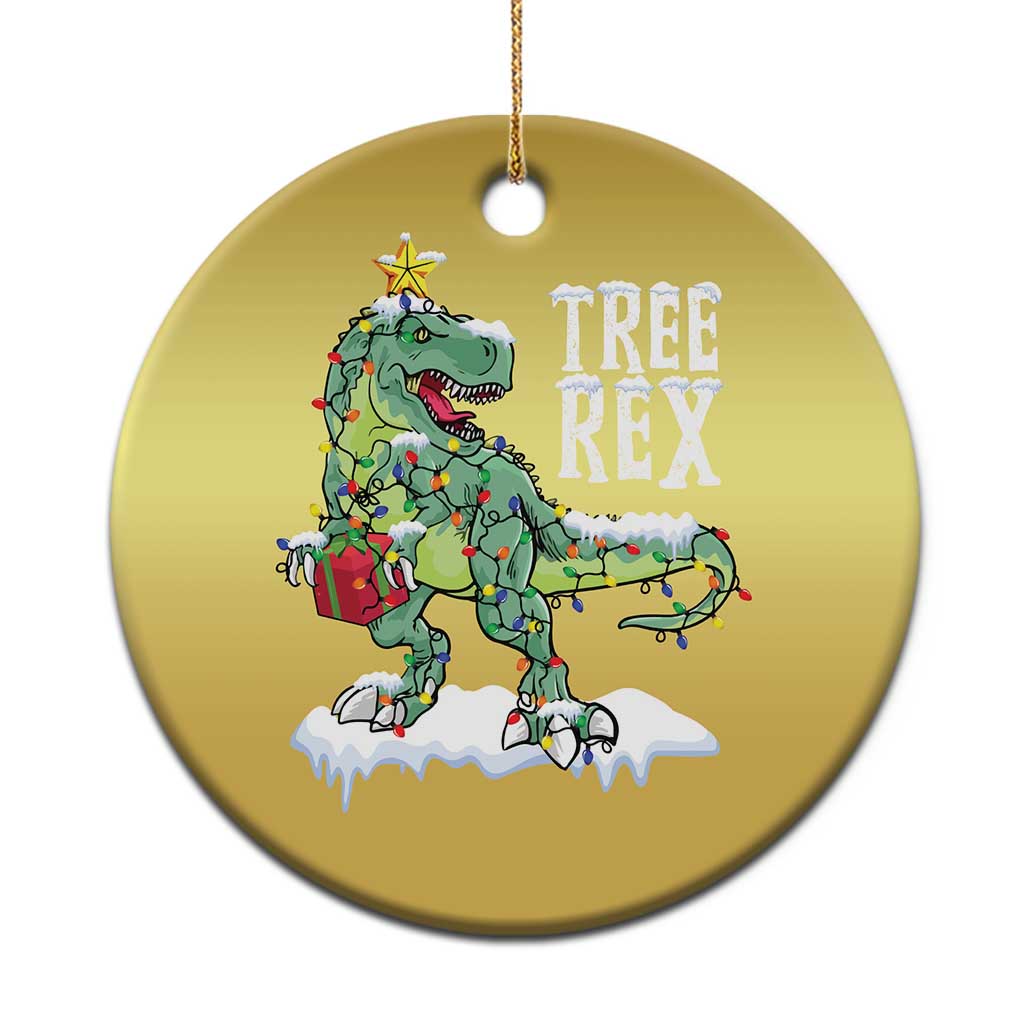Funny Xmas Dinosaur Christmas Ornament Tree Rex Dinosaur Xmas Tree TS11