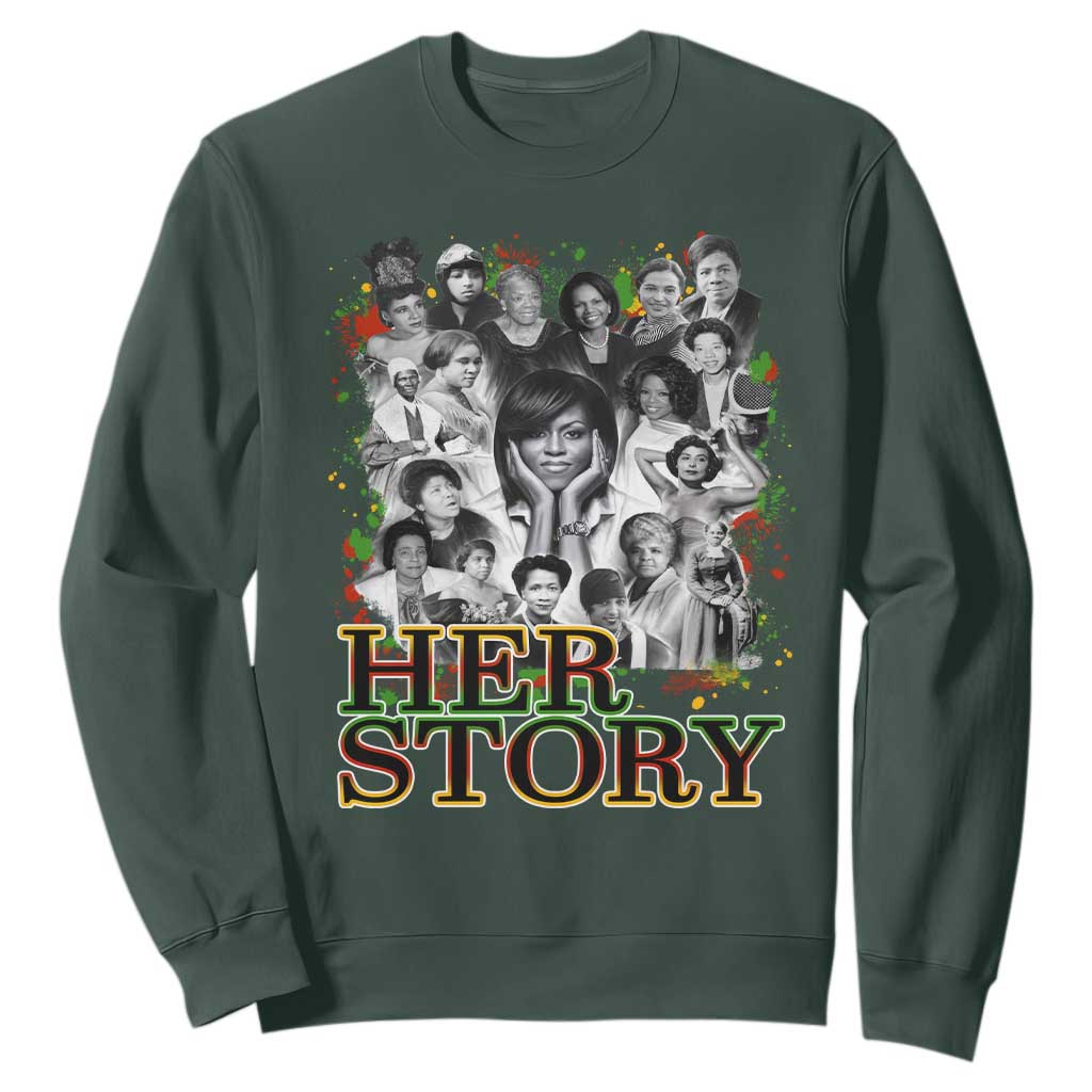 Black Women History Sweatshirt Her Story African American Month TS11
