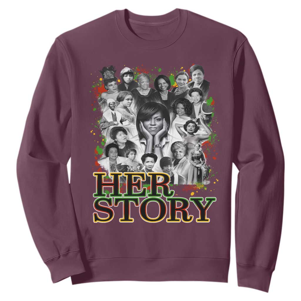 Black Women History Sweatshirt Her Story African American Month TS11