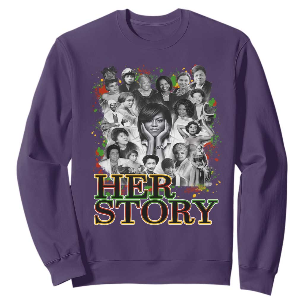 Black Women History Sweatshirt Her Story African American Month TS11