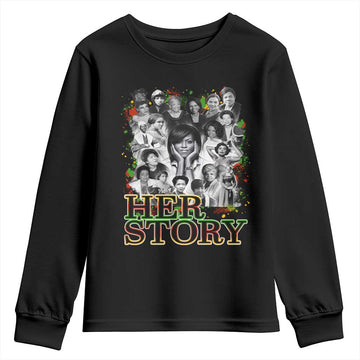Black Women History Youth Sweatshirt Her Story African American Month TS11
