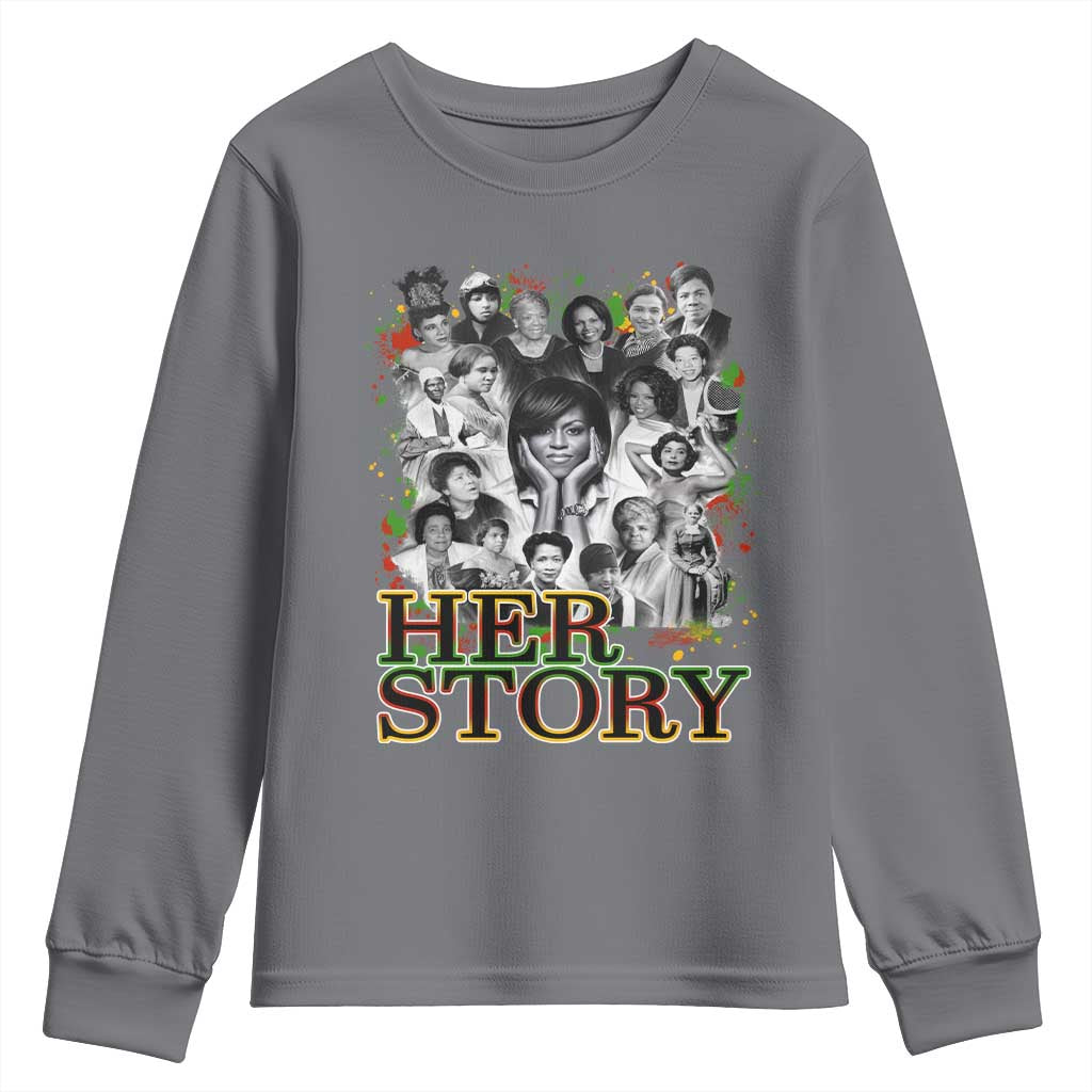 Black Women History Youth Sweatshirt Her Story African American Month TS11