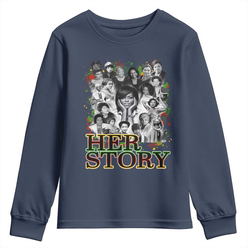 Black Women History Youth Sweatshirt Her Story African American Month TS11