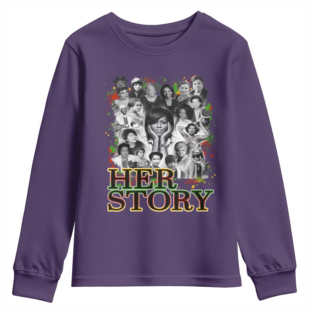 Black Women History Youth Sweatshirt Her Story African American Month TS11