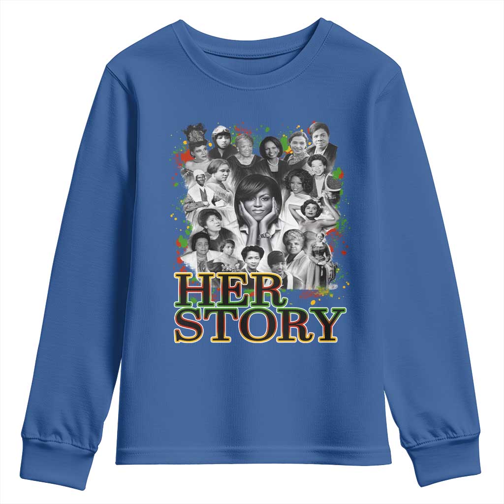Black Women History Youth Sweatshirt Her Story African American Month TS11