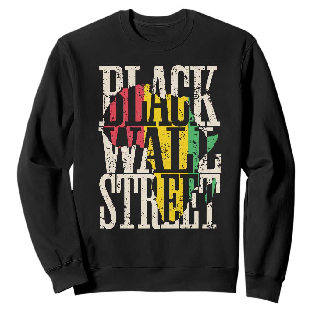 Black Wall Street Sweatshirt Tulsa Oklahoma Black History Month Africa Map African American Heritage TS11