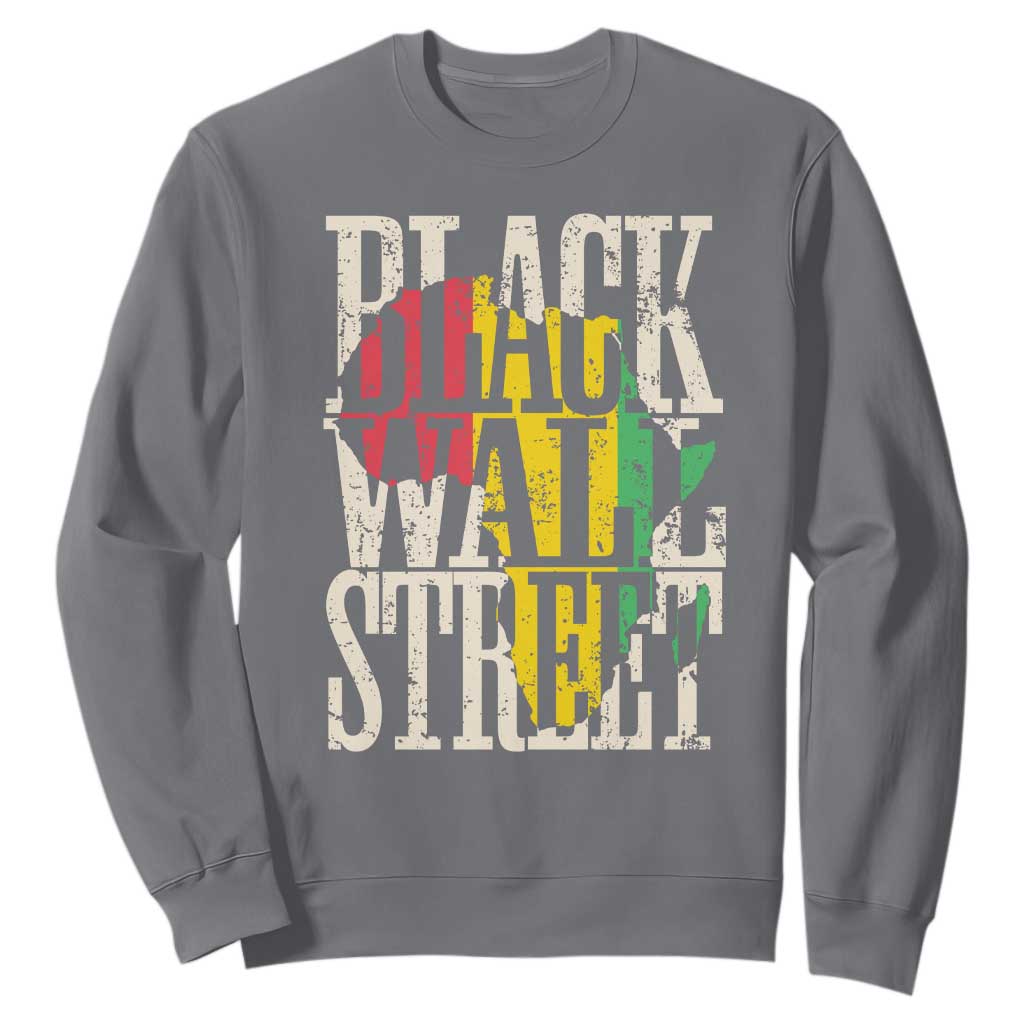 Black Wall Street Sweatshirt Tulsa Oklahoma Black History Month Africa Map African American Heritage TS11