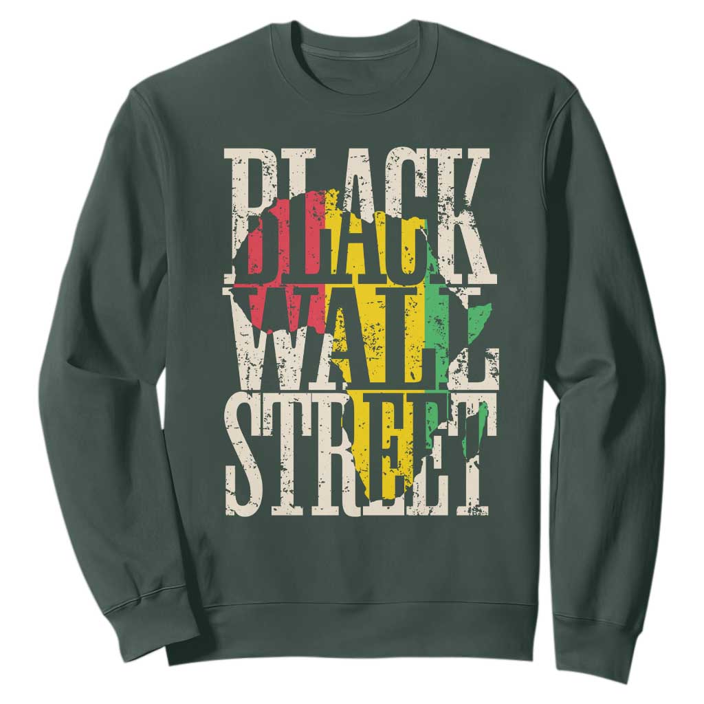 Black Wall Street Sweatshirt Tulsa Oklahoma Black History Month Africa Map African American Heritage TS11