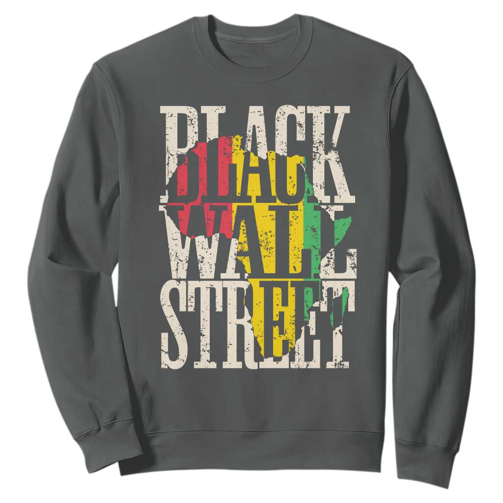 Black Wall Street Sweatshirt Tulsa Oklahoma Black History Month Africa Map African American Heritage TS11