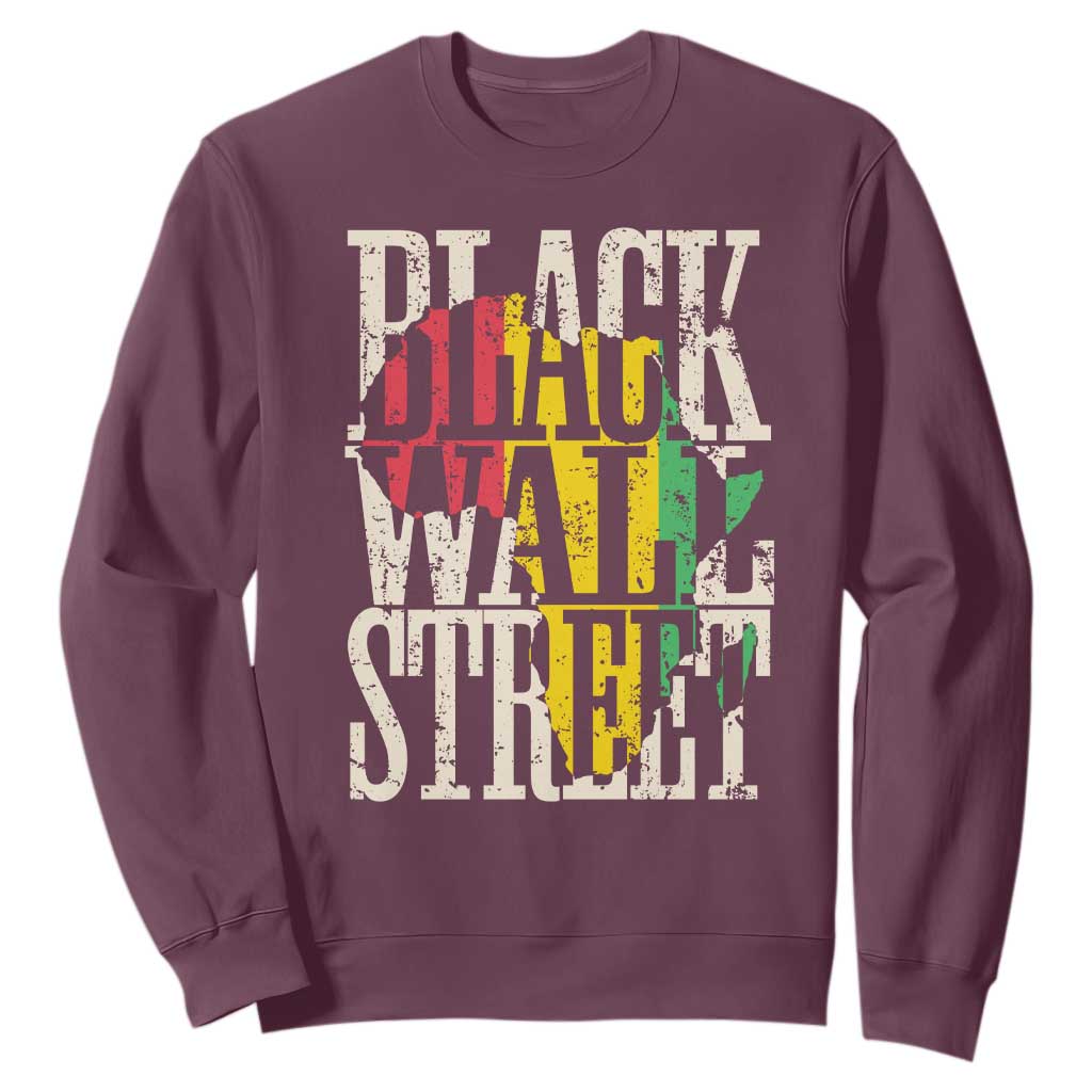 Black Wall Street Sweatshirt Tulsa Oklahoma Black History Month Africa Map African American Heritage TS11