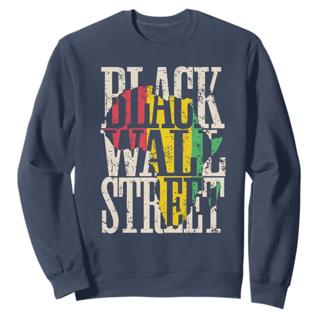 Black Wall Street Sweatshirt Tulsa Oklahoma Black History Month Africa Map African American Heritage TS11