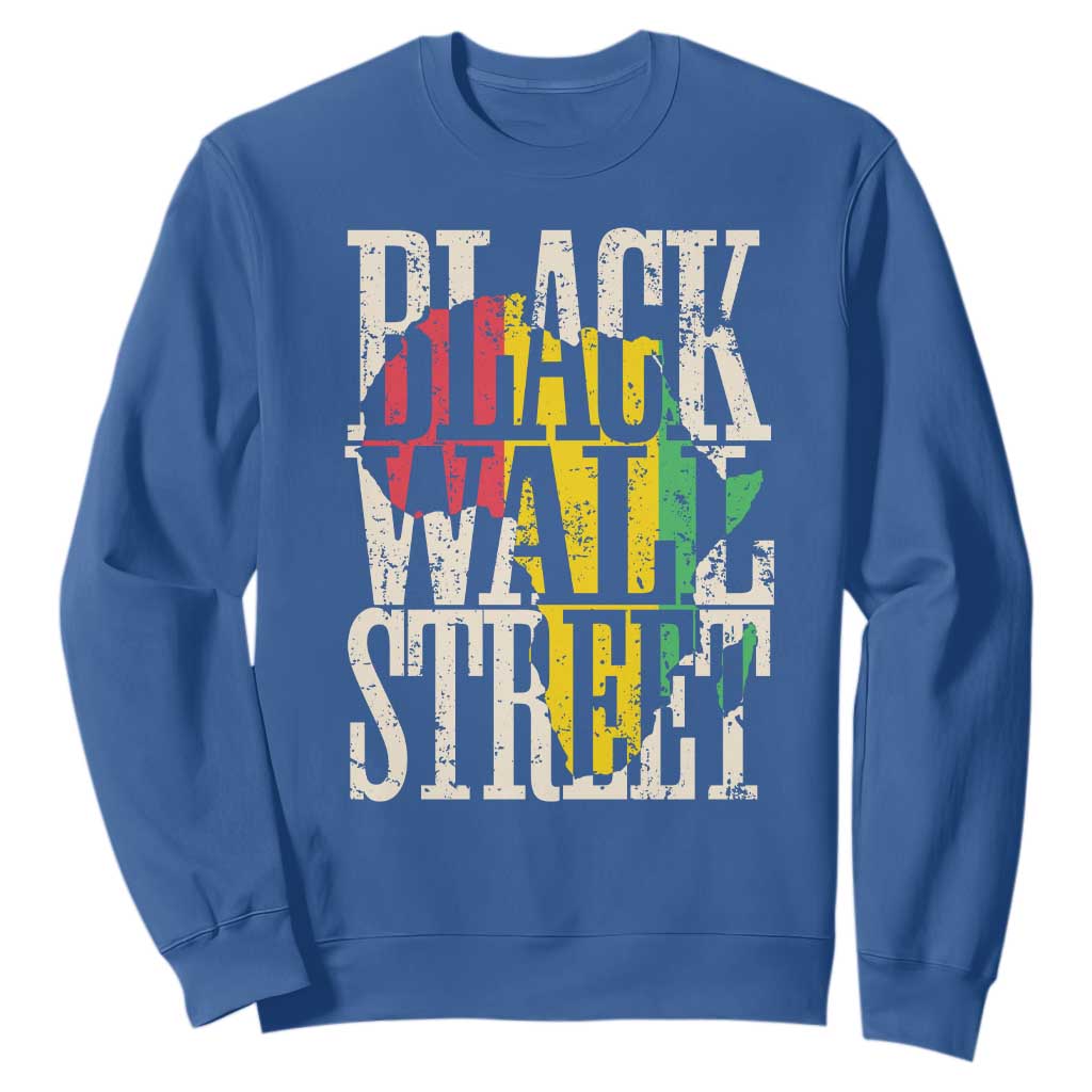 Black Wall Street Sweatshirt Tulsa Oklahoma Black History Month Africa Map African American Heritage TS11