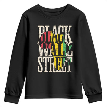 Black Wall Street Youth Sweatshirt Tulsa Oklahoma Black History Month Africa Map African American Heritage TS11