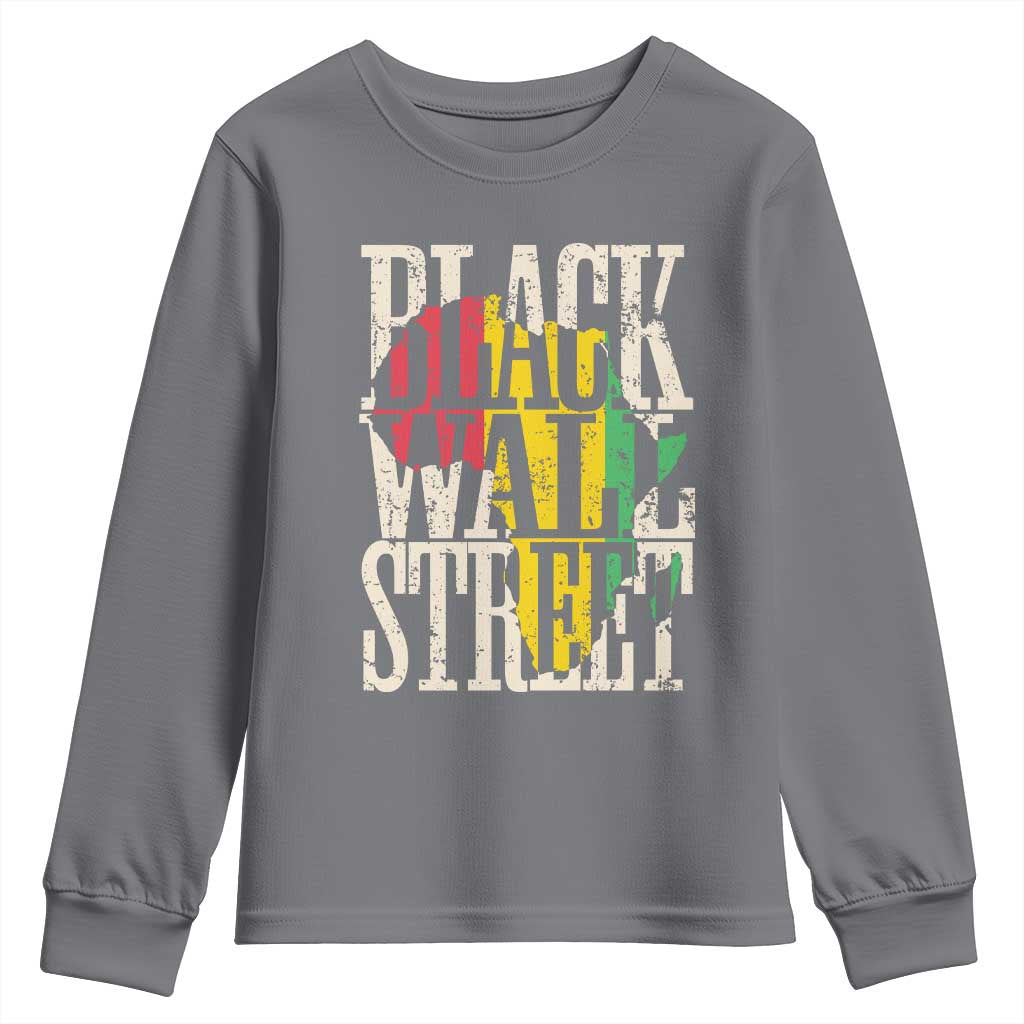 Black Wall Street Youth Sweatshirt Tulsa Oklahoma Black History Month Africa Map African American Heritage TS11