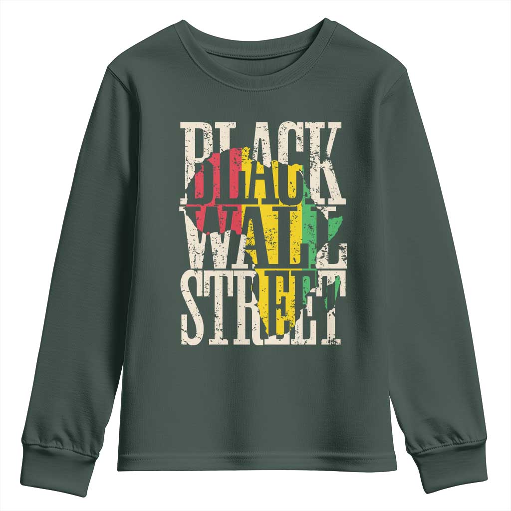 Black Wall Street Youth Sweatshirt Tulsa Oklahoma Black History Month Africa Map African American Heritage TS11