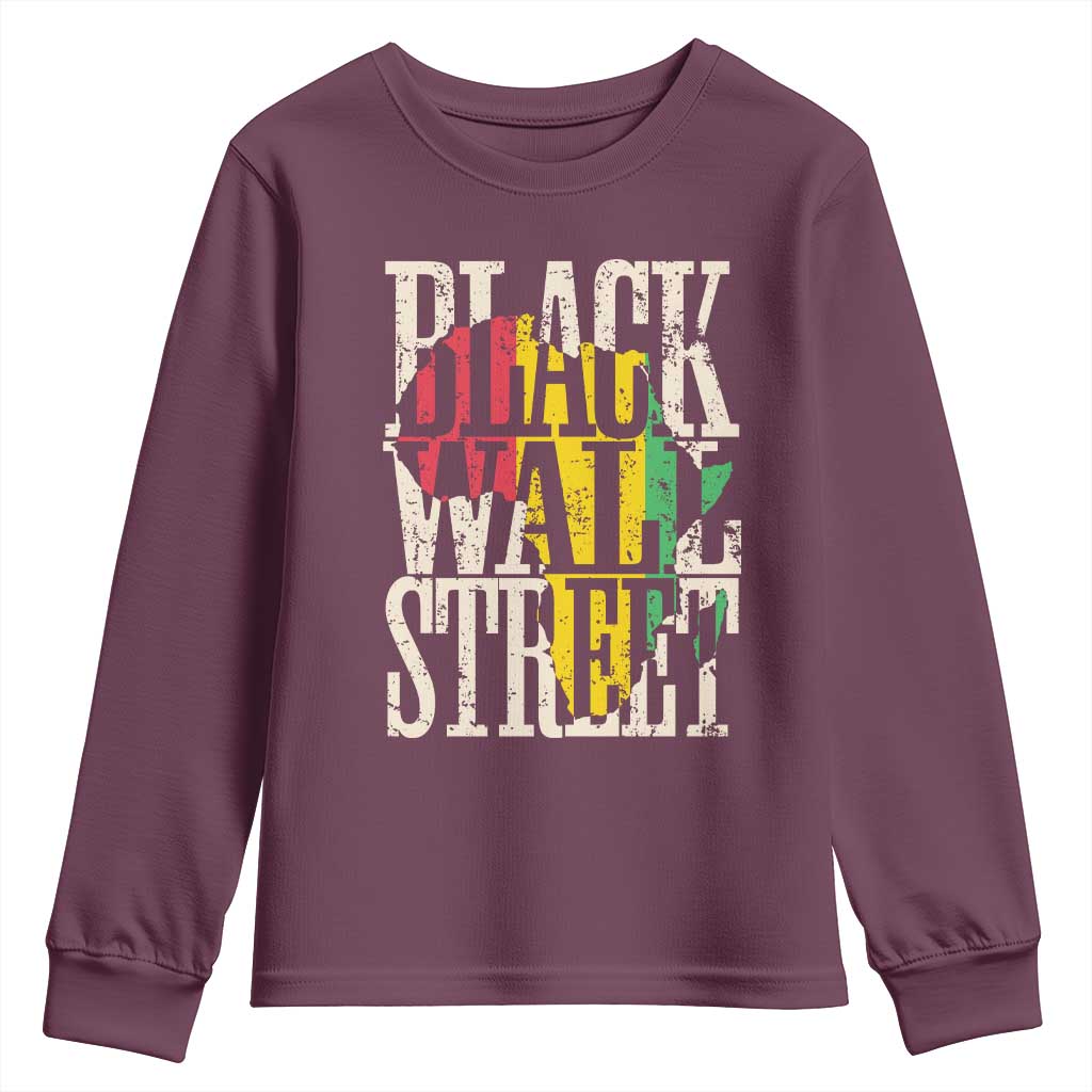 Black Wall Street Youth Sweatshirt Tulsa Oklahoma Black History Month Africa Map African American Heritage TS11