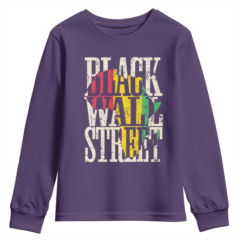 Black Wall Street Youth Sweatshirt Tulsa Oklahoma Black History Month Africa Map African American Heritage TS11