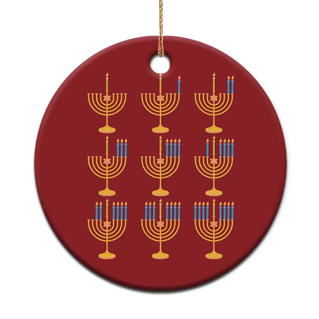 Funny Hanukkah Menorah Chanukah Jewish Holiday Christmas Ornament TS11
